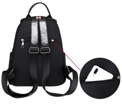 Sequin Oxford Women Backpack Big Capacity Anti-theft Ladies School Bag