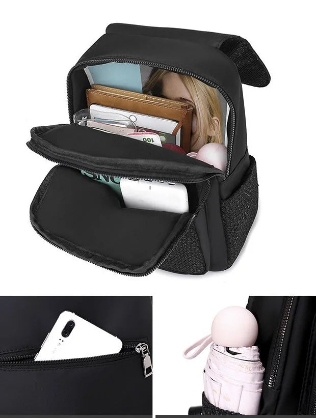 Sequin Oxford Women Backpack Big Capacity Anti-theft Ladies School Bag
