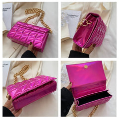 Quilted Shoulder Purse And Handbag Women Clutch Bag