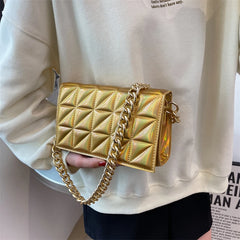 Quilted Shoulder Purse And Handbag Women Clutch Bag