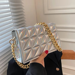 Quilted Shoulder Purse And Handbag Women Clutch Bag