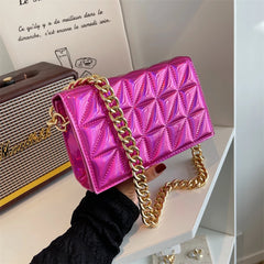 Quilted Shoulder Purse And Handbag Women Clutch Bag