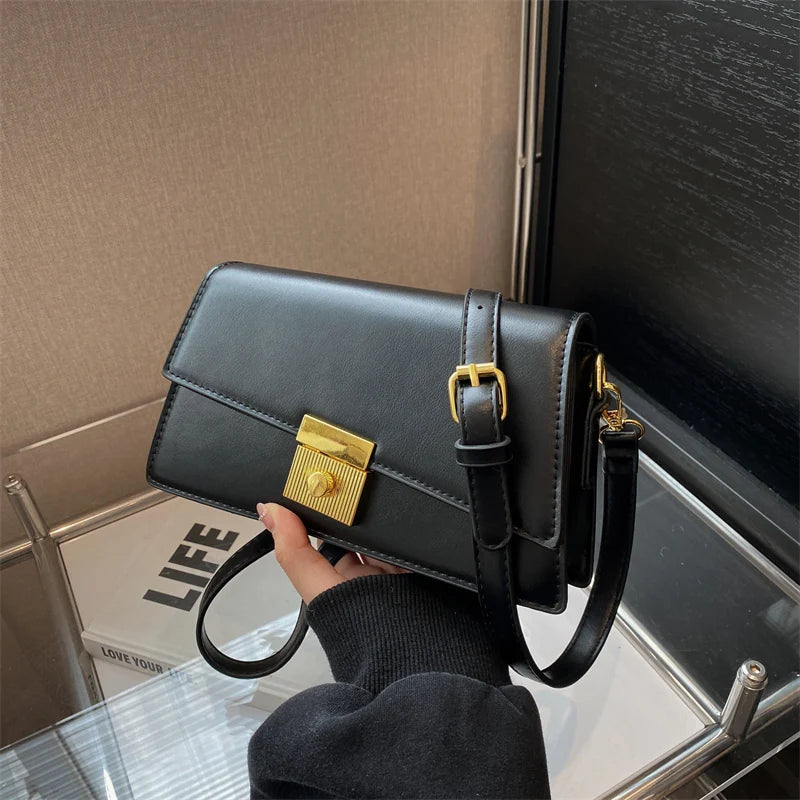 Women's Shoulder Bag Travel Handbag Purse Female Bag Flap Messenger Small Pu Lea