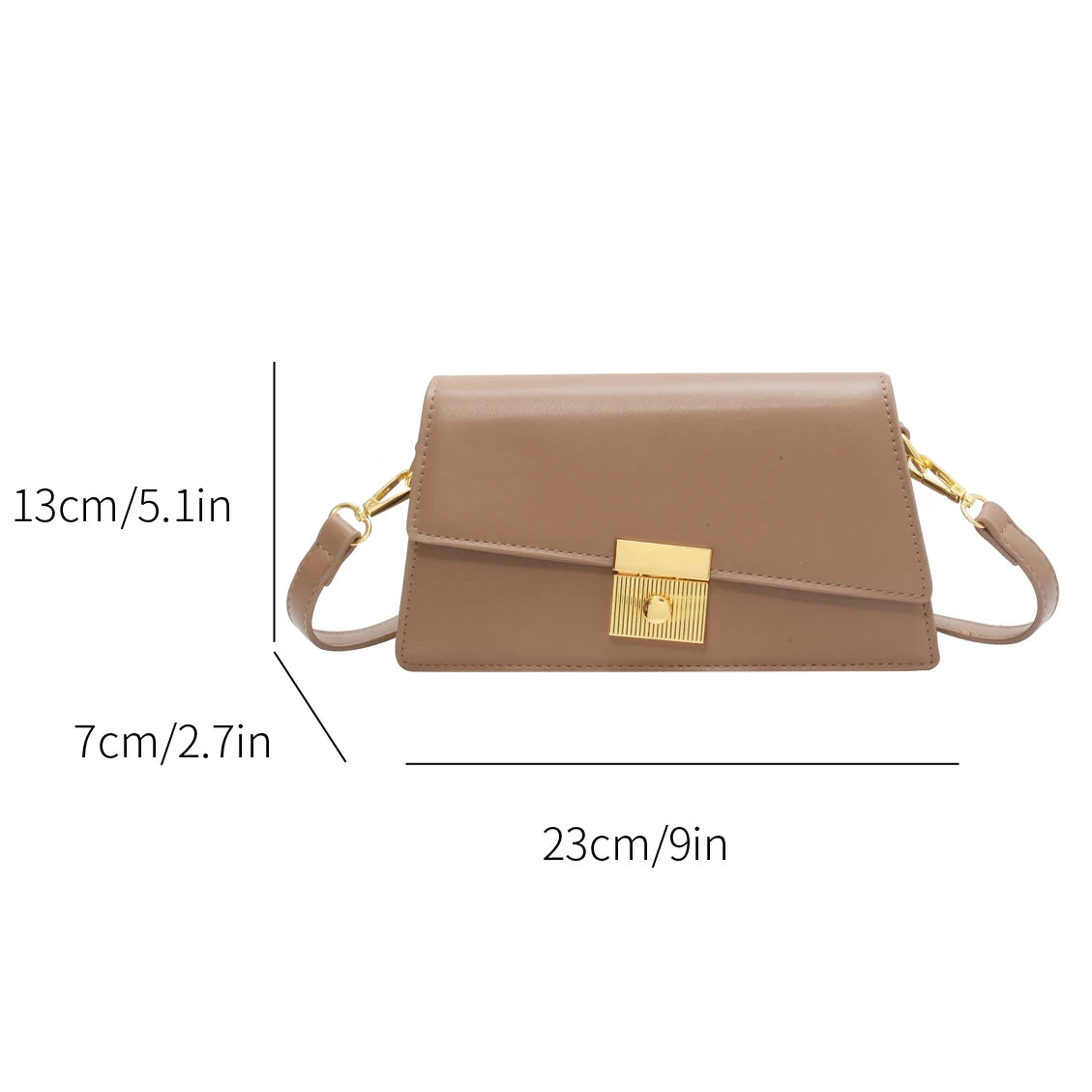 Women's Shoulder Bag Travel Handbag Purse Female Bag Flap Messenger Small Pu Lea