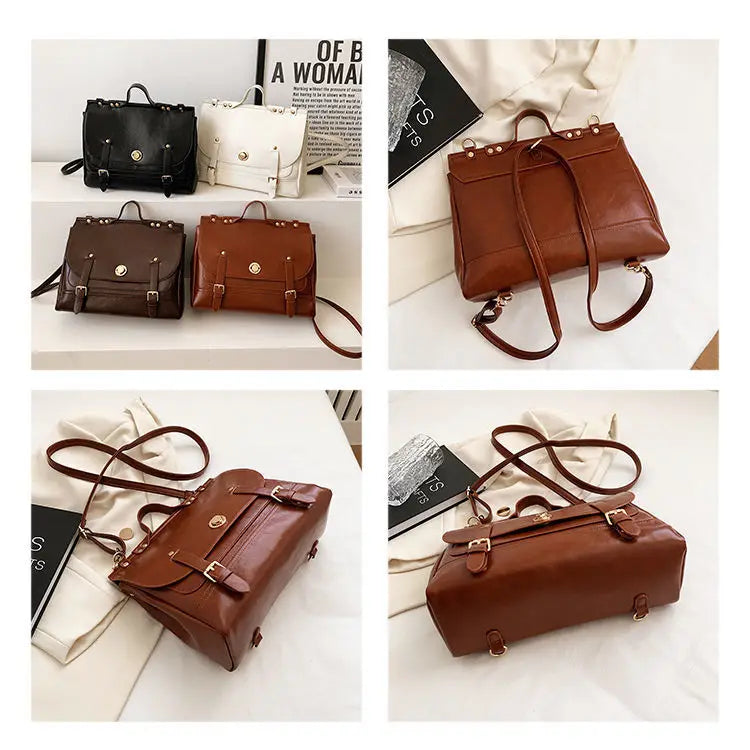 Women Backpacks Pu Leather Multifunction Female Shoulder Bags Tote