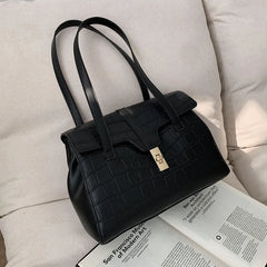 Stone grain Shoulder Bag Winter Female Tote