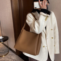 Women's Large Capacity PU Shoulder Bag