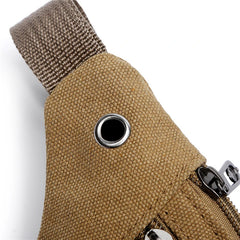 Waterproof Outdoor Sports Bag Canvas Waist Bag Crossbody Male Banana Bag