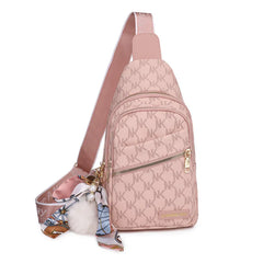 Women's Printed Shoulder Bag Chest Bag Backpack