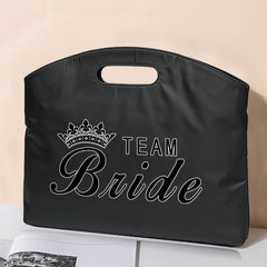 Bride Series Pattern Briefcase Business File Bag Handbag