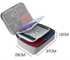 Waterproof Text Letter Print Documents Organizer Case