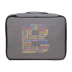 Waterproof Text Letter Print Documents Organizer Case