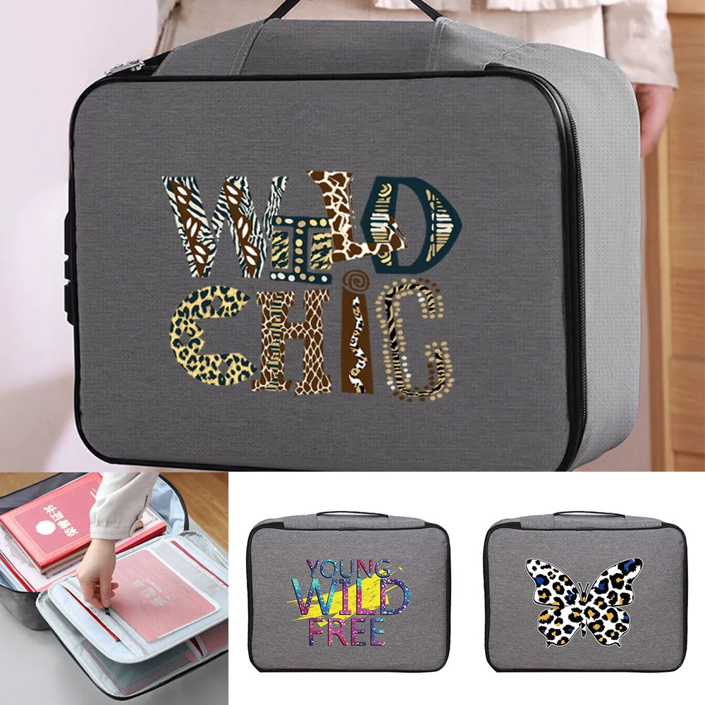 Wild Print Waterproof Travel Bag Outdoor Luggage