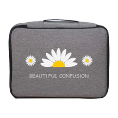 Waterproof Daisy Print File Storage Bag