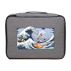 Wave Print Waterproof Documents Organizer Briefcase