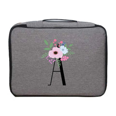 Waterproof Flower Letter Pattern Travel Bag