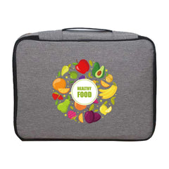 Waterproof Documents Organizer Men Women Travel Bag Food Print Handbag