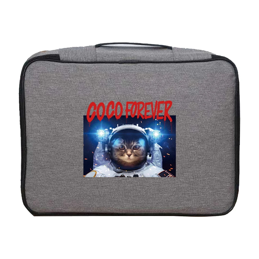 Waterproof Handbag Astronaut Print Passport Organizer Case