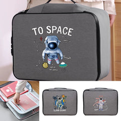Waterproof Handbag Astronaut Print Passport Organizer Case