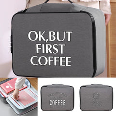 Waterproof Handbag Travel Wallet Storage Bag Food Pattern Organizer