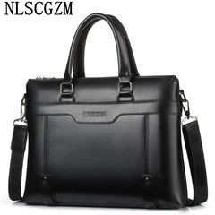 Leather Laptop Bag for Men - Stylish Crossbody Office Bag