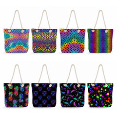 Leopard Handbags Women's Shopping Tote High Capacity Travel Beach Bag