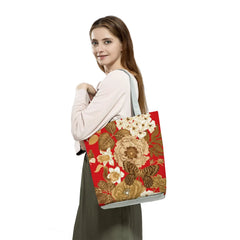 Floral Print Tote Casual Travel Handbag Eco Shopping Bag