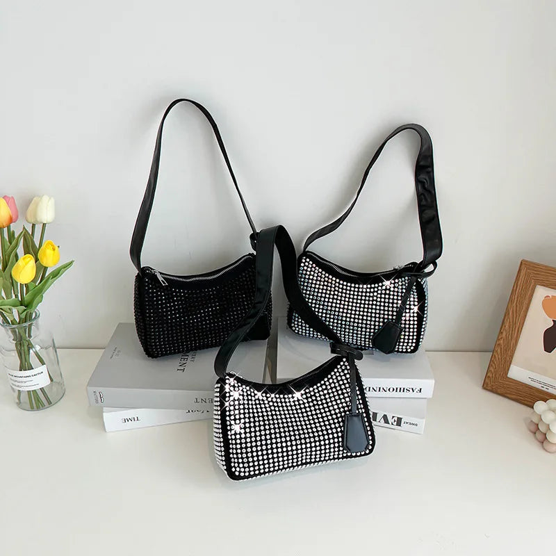Colorful Diamond Western Small Square Bag for Women