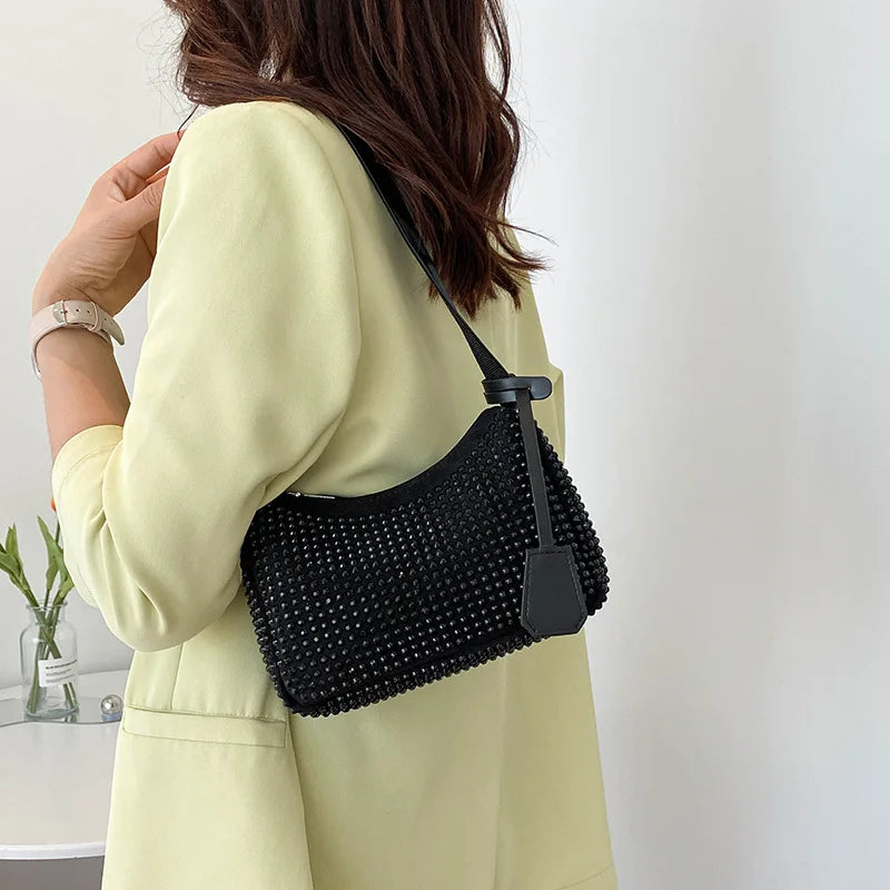 Colorful Diamond Western Small Square Bag for Women