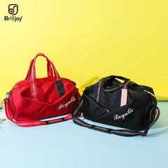 Women Gym Bag Sports Fitness Training Bags for Shoes Travel Dry And Wet Yoga Mat