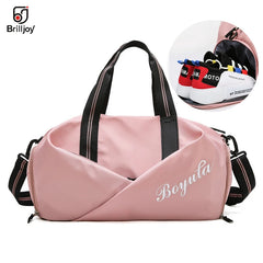 Women Gym Bag Sports Fitness Training Bags for Shoes Travel Dry And Wet Yoga Mat