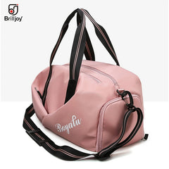 Women Gym Bag Sports Fitness Training Bags for Shoes Travel Dry And Wet Yoga Mat