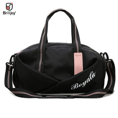 Women Gym Bag Sports Fitness Training Bags for Shoes Travel Dry And Wet Yoga Mat
