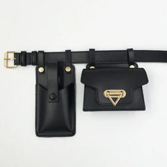 Women's Leather Belt Bags Waist Bag & Phone Pouch