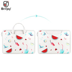 Unisex Portable PU Leather Laptop Sleeve Bag 13.3-15.4inch