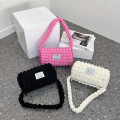 Summer Shoulder Bag for Women Portable Handbag Sweet Girls Shopping Tote