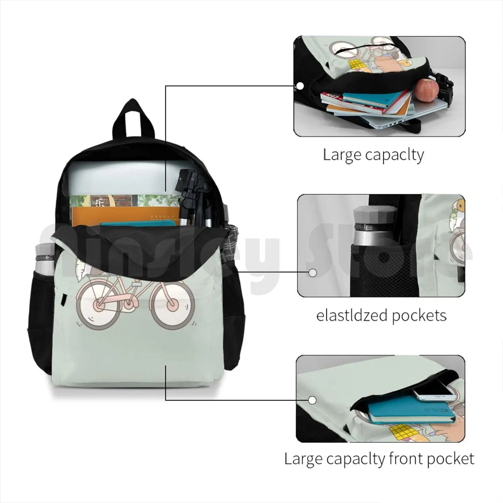 Bubu The Guinea Pig Outdoor Hiking Backpack Waterproof