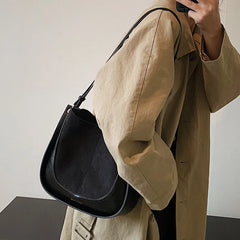 Women's Bucket Bag Autumn Winter Large Capacity Messenger Shoulder Tote Bag