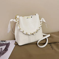 Bucket Bag Solid Small Bag Ins Autumn Japanese And Casual Bag Messenger Bag Wome