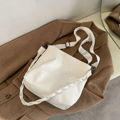 Bucket Bag Women's Bag One-shoulder Wide Strap Messenger