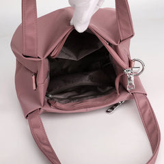 Nylon Bucket Crossbody Bag Waterproof Shoulder Purse Casual Small Handbag
