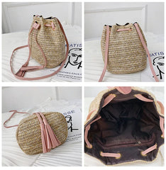 Small Straw Bag Handbags Women Summer Rattan Beach Bohemia Handbag