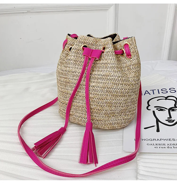 Small Straw Bag Handbags Women Summer Rattan Beach Bohemia Handbag