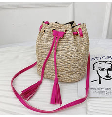 Small Straw Bag Handbags Women Summer Rattan Beach Bohemia Handbag