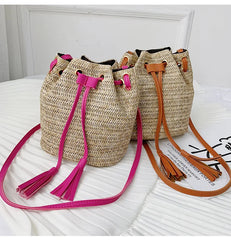 Small Straw Bag Handbags Women Summer Rattan Beach Bohemia Handbag