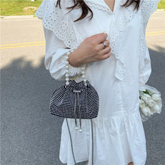 Diamond Bucket Bag Women's Large Capacity Single Shoulder Messenger