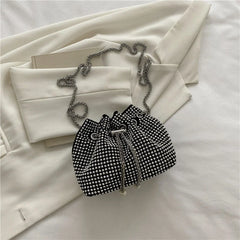Diamond Bucket Bag Women's Large Capacity Single Shoulder Messenger