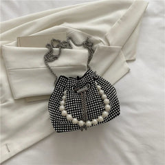 Diamond Bucket Bag Women's Large Capacity Single Shoulder Messenger