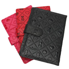 Persian Cat Passport Holder Leather Embossed Candy Ticket Holder