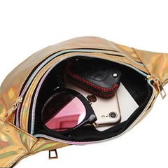 Laser Belt Bag Fanny Pack Holographic Waist Bag for Party Travel